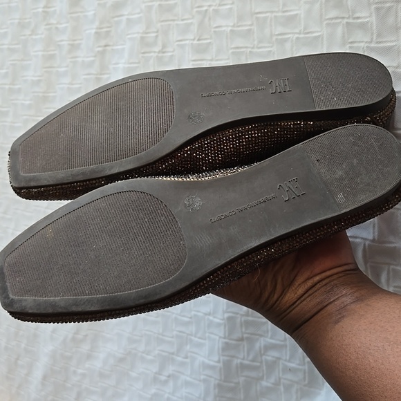 INC International Concepts Women's Copper Rhinestone Ballet Flats - Picture 7 of 8